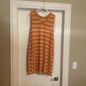 Toad&Co striped sleeveless dress size medium